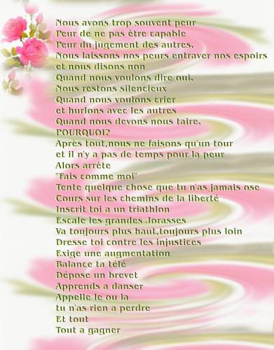 Peur....