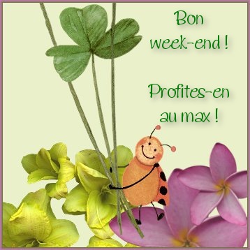 Bon vendredi a tous et bon wk